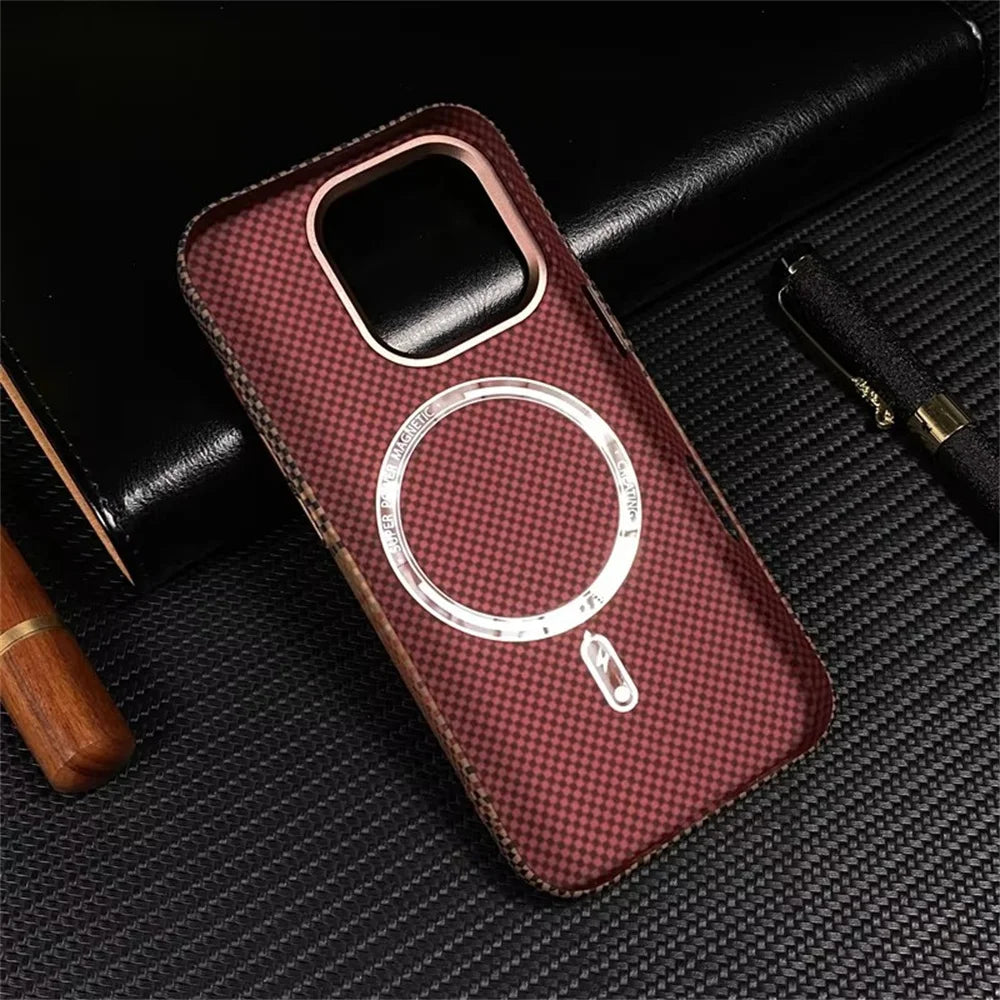 Carbon Fiber Relief Magsafe Case